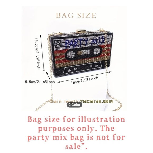 Rhinestone Cassette Clutch - Picture 9 of 11